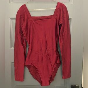 Burgundy Long Sleeve Leotard